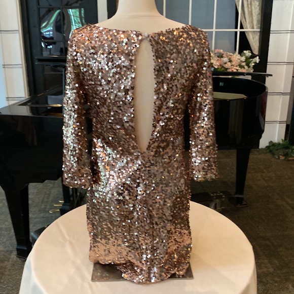 Arden B. Bronze sequin mini party dress - Picture 3 of 5